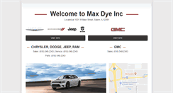 Desktop Screenshot of maxdye.com